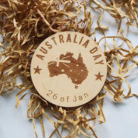 Vente flash - Sous-verres en bois gravés au laser personnalisés pour la décoration de table à la maison