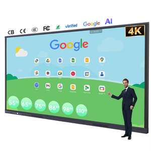 Pizarra Digital Táctil Inteligente para Enseñanza con <span class=keywords><strong>Google</strong></span>, Venta al Por Mayor de Fábrica, 55/65/75/86/98/110 Pulgadas - Product Image 1