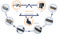 Connecteur femelle double rangée 14 broches DGDTE B36F, pas de 2,5 mm, en alliage de cuivre et boîtier plastique, pour batterie de drone et d'avion