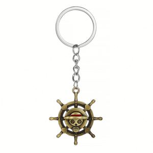 Accessoires de sac rétro One Piece : Pendentif chapeau Luffy Ace, Collier avec affiche de recherche Barbe Blanche, Porte-clés en métal - Product Image 4