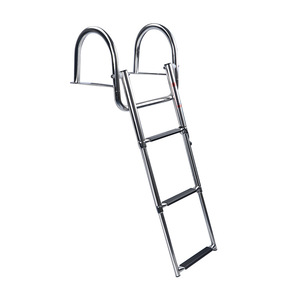 Escalera para piscina de acero inoxidable, 3 escalones, plegable, antideslizante, para acceso a piscina, barco, construcción metálica de grado 304 - Product Image 1