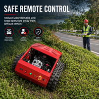 Tondeuse robot télécommandée intelligente à bac de ramassage, haute efficacité, agricole, CE EPA, qualité industrielle, personnalisable, mini-tracteur RC à braquage zéro