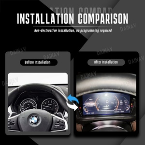 Panneau d'instruments LCD de voiture de 12,3 pouces pour BMW X1 X2 Série 1 Série 2 2014-2022, cockpit virtuel, compteur de vitesse - Product Image 2