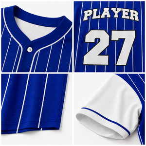 Op maat gemaakte oversized baseballtrui streetwear hiphop overhemd met knopen 100% polyester digitale print voor heren team club - Product Image 2
