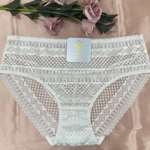 Binnys Sexy Lace Bragas Gain Pour Les Sein Cullote Femme Algodón Mid Rise Grand Taille Blumers Mujer Sin Costura Al Por Mayor