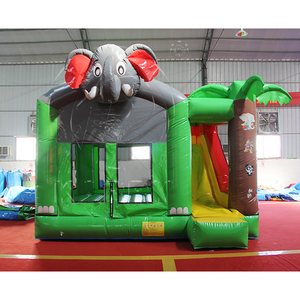 Castillo Hinchable con Tobogán para Negocios de Alquiler, Diseño de Elefante de Circo, para Eventos al Aire Libre, <span class=keywords><strong>Precio</strong></span> Mayorista - Product Image 3