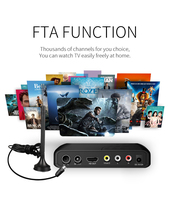 Receptor de TV Digital TDT, Decodificador de 1080P, DVB-T2, stb, t2