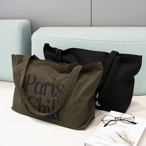Bolso grande personalizado impreso logotipo bolso de compras algodón moda lona bolso con asa bolso cruzado - Product Image 1