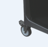 Chariot <span class=keywords><strong>utilitaire</strong></span> en plastique à <span class=keywords><strong>3</strong></span> niveaux avec roues, chariot de service robuste pour restaurant, hôtel, cantine - Product Image 3