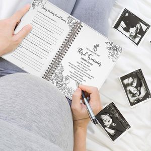 Tạp Chí Dán Cứng Bìa Tùy Chỉnh Vàng Lá Mang Thai Tạp Chí Bộ Nhớ Cuốn Sách Quà Tặng Cho Lần Đầu Tiên Mẹ - Product Image 5