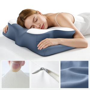 Ergonomic Cervical <strong>Neck</strong> <strong>Pillow</strong> Butterfly Memory Foam <strong>Pillow</strong> Mellow Sleep <strong>Pillow</strong> with Cooling Breathable Washable Pillowcase - Product Image 5