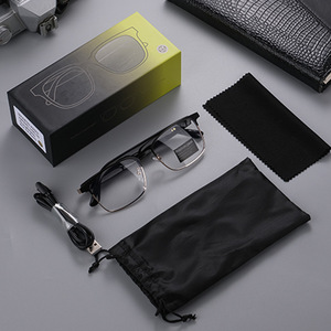 GS06 Smart Photochromic Bluetooth <b>Glasses</b> 55x45mm Frame UV Protection Music Calls - Product Image 3