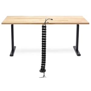 Organizador de gestión de cables de columna vertebral de oficina debajo de la Mesa Cables retráctiles de plástico ajustables y columna vertebral de gestión de cables - Product Image 3