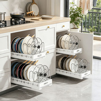 Support de rangement moderne pour couvercles et couvercles de casseroles, multifonctionnel et peu encombrant pour comptoir de cuisine