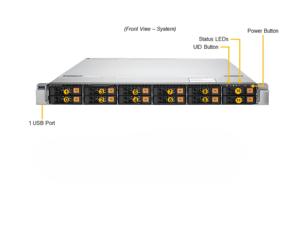 Original New High Iops Compact 1U Rackmount Ultra A+ Server AS -1124US-TNRP Ai Server For <strong>Data</strong> <strong>Center</strong> Security Server Advanced - Product Image 3