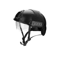 Casque de protection tactique de type imperforé Fast MH avec verre