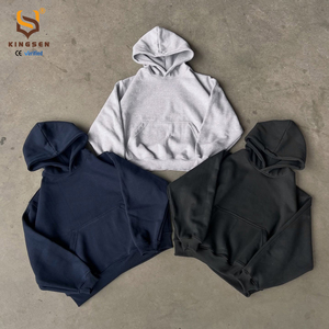Wholesale Custom Sweatpants and Hoodie <b>Set</b> 100% Cotton Heavyweight Man Blank Tracksuit Baggy 2 Piece Men Oversized Sweatsuits - Product Image 3