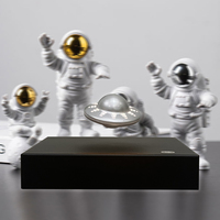 Mini jouet OVNI flottant incroyable, OVNI flottant avec LED à l'intérieur, projecteur d'étoiles rotatif à 720°, lampe de table pour la décoration de la maison, chambre à coucher, cadeau