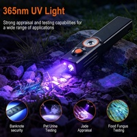 Lampes de poche portables avec faisceau vert 2mw, 1100 lumens, mini lampe torche rechargeable plate EDC pour la marche nocturne