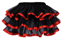 Jupon élastique gothique pour femmes, jupe en maille Burlesque Sexy, Micro Mini jupe Tutu pour dames, jupe Steampunk de Performance
