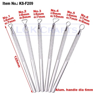 Đất sét gốm sứ Ribbon điêu khắc công cụ vòng lặp cắt tỉa công cụ gốm Ribbon công cụ - Product Image 2