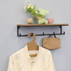 <span class=keywords><strong>Porte</strong></span>-<span class=keywords><strong>manteau</strong></span> en fer MDF Crochets muraux pour manteaux <span class=keywords><strong>Porte</strong></span>-<span class=keywords><strong>manteau</strong></span> d'entrée Crochet mural pour <span class=keywords><strong>étagère</strong></span> - Product Image 1