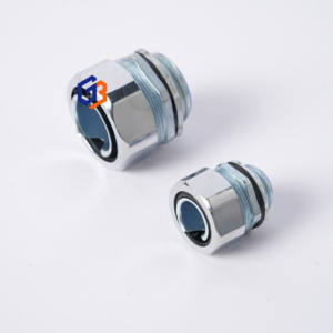 3/8 इंच 13 मिमी लचीली धातु नाली कनेक्टर dpj प्रकार क्रोम प्लेटिंग फायर प्रतिरोधी-40 ~ + 150 गुबेन - Product Image 1