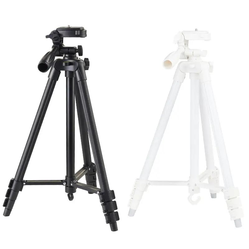 Dudukan Tripod ponsel putih, dudukan telepon seluler lantai, Tripod penjepit telepon seluler dan dudukan Desktop 360