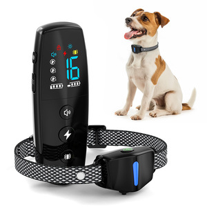 Dog Trainer Color Screen Remote <b>Control</b> <b>Bark</b> Suppressor Electric Shock Collar One-To-One Training Equipment For Pets - Product Image 1