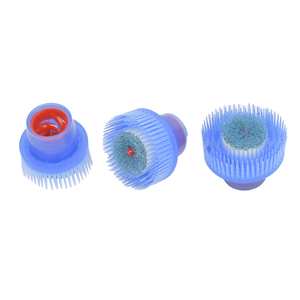 अनुकूलन ब्लू पारदर्शी प्लास्टिक के जूते पोलिश बोतल स्पंज ब्रश <span class=keywords><strong>applicator</strong></span> - Product Image 4