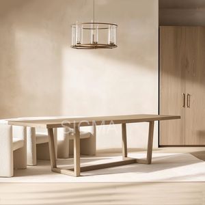 <span class=keywords><strong>2026</strong></span> mới được thiết kế gỗ mỹ phong cách khách sạn sang trọng bàn ăn thiết lập nội thất đồ nội thất rắn gỗ bàn ăn - Product Image 2