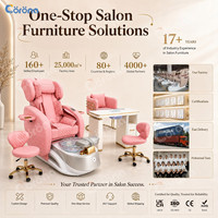 Fauteuil de pédicure professionnel confortable pour salon de manucure, avec bassin pour les pieds