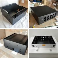 Amplificateur de tôle en acier inoxydable personnalisé Aluminium Usinage CNC Audio Hifi Accessoires de haut-parleurs électroniques Boîtes de boîtier