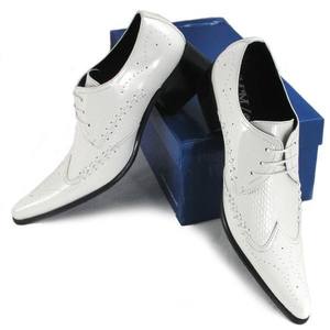 Zapatos de Vestir para Hombre, Diseño Nuevo, Modernos, con Cordones, Punta en Pico, Aumentan la Estatura, Impermeables y Transpirables - Product Image 1