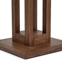 Table de repas compacte chic en bois massif, minimaliste, de haute qualité, avec plateau lisse et plat, petit meuble de repas avec rangement