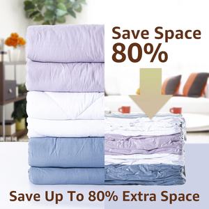 משאבה עיצוב חינם חלל בד שומר/תיק מארגן דחוס שקיות אבק ואקום קובייה עבור נסיעות - Product Image 2