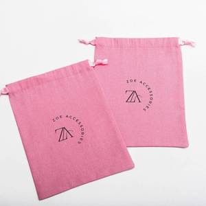 Custom Embroidery Cotton Linen Drawstring Halloween Gift Candy <b>Packaging</b> <b>Bag</b> Luxury Dust Gift Cotton Pouch - Product Image 2