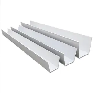 Hot sales high quality Plastic rain gutter drainage ditch and PVC roof guard drain U channel