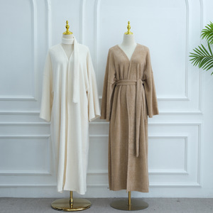 Abaya Modest Islámica de Lujo para Mujer Musulmana, Invierno 2026, Estilo Turco, Suéter de Lana Tejida, Vestido Abaya - Product Image 4