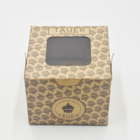Emballages cadeaux pour pâtisserie en matériaux recyclés avec logo personnalisé, tiroir coulissant, emballage en papier kraft pour pâtisserie, beignets, desserts avec séparateur
