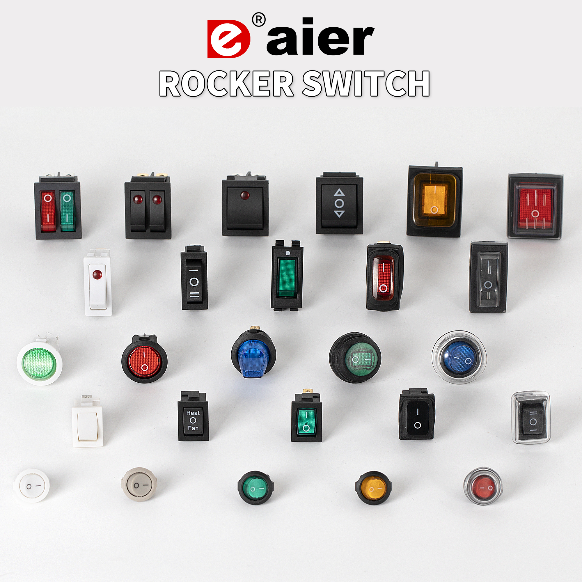 Right Angle PCB Terminal Small ON-OFF Rocker Switch - 10000