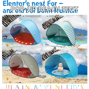 Nuova <span class=keywords><strong>tenda</strong></span> da spiaggia Pop, facile e automatica, protezione UV, parasole impermeabile, spiaggia per bambini, in alluminio, con una camera da letto - Product Image 2