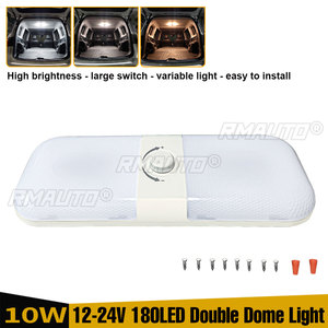 DC 12V-24V 120 LED RV Ceiling Dome Light <b>Interior</b> Lighting Dimmable Trailer Camper RV Lights for Camper RV <b>Interior</b> <b>Accessories</b> - Product Image 5