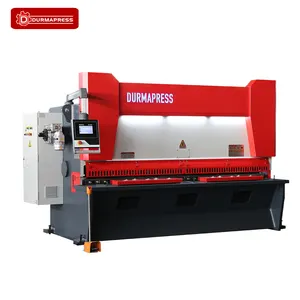 CNC Shearing Cutting QC11K 10 x 4000mm Sheet Metal Hydraulic CNC Shearing Machine With Delem DAC360T Controller