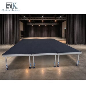 Quick Install <b>Aluminum</b> Stage Deck for Concerts Adjustable Legs Stage - Product Image 1