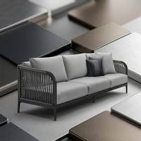 Ensemble de canapés modernes pour l'extérieur, chaise de loisirs, meubles de luxe en teck pour patio, balcon, jardin, imperméable et durable