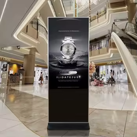 55 inç dikey reklam dijital tabela kapalı zemin standı Kiosk perakende restoran Video reklam Lcd dijital Totem