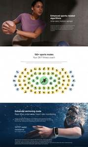 Global Original Mi Smart Band 10 5ATM Chronograph OLED Herzfrequenz messer Anruf Wecker Band 10 Uhr Armband Armband - Product Image 5