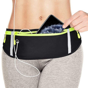 Riñonera deportiva unisex para entrenamiento de gimnasio, nuevo diseño, material reflectante para correr, cierre de cremallera de nailon, logotipo de viaje - Product Image 3