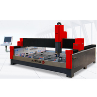 Machine de meulage de pierre en marbre, quartz, céramique, porcelaine, haute précision, avec moteur à engrenages PLC 5,5 kW pour le granit